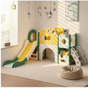 cooye恐龙滑梯儿童室内家用滑滑梯秋千组合3到10岁玩具攀爬架